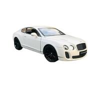 Per Bentley Continental Supercar GT Coupe 1:24 Modello In Metallo Pressofuso Con Suono E Luce Simulati Regali Decorativi Da Collezione(White)