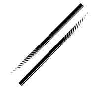 Per Benz ML ML350 Classe Per AMG W164 W166 Auto Gonna Laterale Porta Entrambe Strisce Adesivi Decalcomanie Fai Passo Spoiler Gonna Laterale(Glossy Black,Style B)