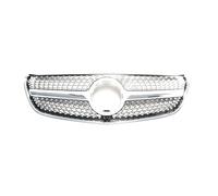 Per Benz Per Classe V W447 2015 2016 2017-2020 Stile Del Diamante Maglia Paraurti Anteriore Griglia Con La Macchina Fotografica Body Kit Griglie Anteriori(Argento)