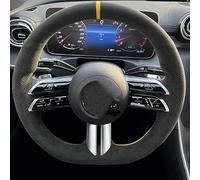 Per Benz Per La Classe C W206 2021-2024 Per La Classe E W213 Coprivolante Per Auto Cucito A Mano Scamosciata Antiscivolo Coprivolanti Guscio