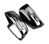 Per Benz W204 C207 W212 W221 Esterno Nero ABS Auto L + R Specchietto Retrovisore Laterale 1 Paia Decalcomania Dell'automobile Tappo Di Copertura(Bright black)