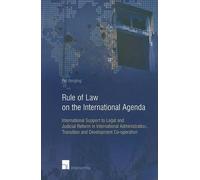 Per Bergling Rule of Law on the International Agenda (Tascabile)