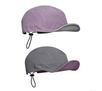 per berretto Unisex Morbido Due Escursionismo per berretto(Purple + Gray) | Filo memoria nel bordo, piega e modella la curva, per ombra per solare perfetta su misura per te