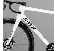 per bici da strada Specialized S-Works SL8 | Adesivi con logo del telaio che cambiano colore, resistenti ai raggi UV, taglio di precisione, diversi colori (nero brillante)