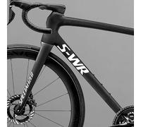 Per bici da strada Specialized S-Works SL8 | Adesivi con logo del telaio che cambiano colore, resistenti ai raggi UV, taglio di precisione, diversi colori (bianco)
