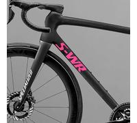 Per bici da strada Specialized S-Works SL8 | Adesivi con logo del telaio che cambiano colore, resistenti ai raggi UV, taglio di precisione, diversi colori (rosa)