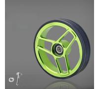 Per biciclette pieghevoli Brompton in lega di alluminio a doppio pallet Easy Wheels 68 mm carrello a corpo largo con montaggio a vite esagonale e finitura anodizzata antiruggine (verde)