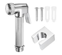 Per bidet sprayer per wc, kit sprayer manuale rubinetto lega zinco, argento