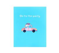Per biglietto creativo Cartoon Elephant Car Biglietti di auguri fatti a mano per bambini ragazzi ragazze invito festa di compleanno baby shower decorazione regali biglietti di compleanno uomini amore