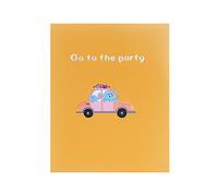 Per biglietto creativo Cartoon Elephant Car Biglietti di auguri fatti a mano per bambini ragazzi ragazze invito festa di compleanno baby shower decorazione regali biglietti di compleanno donne con