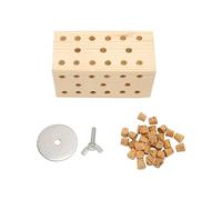 Per Bird, per il blocco di legno, masticazione di un puzzle che foraggia la distruzione dei giocattoli per il pappagallo (Corto)