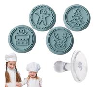 Per Biscotti Di Natale Antiaderente Riutilizzabile Liscio Natale | Set Timbri Biscotti Pasticceria Vacanze Invernali Per Cucina Panetteria Casa Caffè Ristorante Scuola Aula Studio Mensa Blu