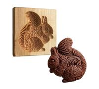 per Biscotti in Legno Forme Riutilizzabili Fai da Te 3D Pasticceria da | Stampo Biscotti in Rilievo Pasticceri Genitori Professionisti Casa Festa Scuola Progetto Evento Laboratorio Scoiattolo