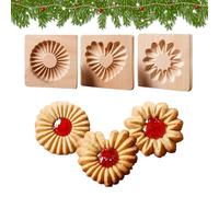 per biscotti in legno, timbri riutilizzabili, stampo per burro inciso per cucina, per snack, biscotti, cioccolato, torte, lezioni di cucina, Natale, Halloween