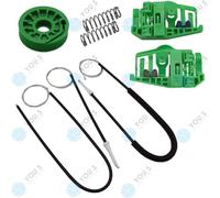 Per BMW 3er Compatto E46 Set Riparazione Alzacristalli Seilzug Frontale SX/ Dx