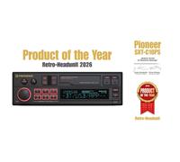 Pioneer SXT-C10PS Autoradio 1-DIN: design retrò con tecnologia moderna, Bluetooth®, DAB+, USB, AUX, illuminazione RGB, equalizzatore a 13 bande, app Pioneer Smart Sync