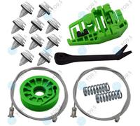 Per BMW 3er E90/E91 Set Riparazione Alzacristalli+ Clip+Attrezzi Posteriore Dx