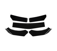Per BMW 5 pezzi ABS regolabile anteriore universale paraurti separatore corpo kit Duck Lip Splitter Anteriore Alette Spoiler Paraurti(Gloss black)