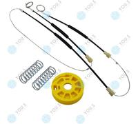 Per BMW 5er (E39) Set Riparazione Alzacristalli Finestra Cavo Anteriore Destro