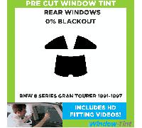 Per BMW 8 Serie Grande Tourer 1991-1997 Pre Taglio Pellicola Finestrini Post. 0%