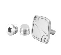 Per BMW Alloggiamento Termostato | E92 E93 E91 E60 E82 F10 F30 F20 X3 F25 E84 X1 M3 M4 Kit tappo coperchio alloggiamento termostato olio motore(Silver-Set)