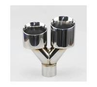 Per BMW E36 Accessori Per Terminali Scarico Per Auto Silenziatore Y Lunghezza Della Gola Doppia Uscita Adatto Tubo Di Scarico Coda Gola(LEFT 63MM-89MM)