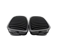 Per BMW E46 Pre-Facelift 2 Porte Per Coupé Cabriolet 1999-2002 2 Pezzi Griglie Centrali Anteriori A Doppio Rene Opache E Lucide Paraurti Anteriore Anteriore Auto Grill(Hoarse black)