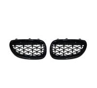 per BMW E60 E61 550i 535i per M5 2004-2009 Coppia Griglia da Corsa per Auto Griglia a Diamante a Doppio Rene Griglie paraurti Anteriori Griglie Stile Meteora Strisce di rifinitura griglia