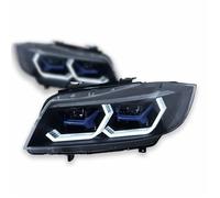 Per BMW E90 320i 325i 318i 2005-2012 Faro Anteriore LED DRL Indicatore Di Direzione Abbagliante Angel Eye Lente Del Proiettore Proiettore Faro Fanale Anteriore(2 PCS Xenon)