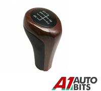 Per Bmw E90 E91 E92 E82 E87 Pomello Del Cambio In Legno Aspetto Pu Pelle 5-Marce