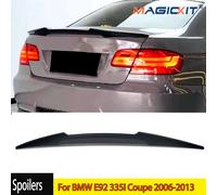 Per BMW E92 335i Coupe 2006-2013 nero lucido Highkick M4 tronco Spoiler ala Lip