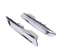 Per BMW F18 Grembiuli Anteriori Parafango Rivestimento Paraurti Modanatura Decorativa Sinistra Destra Argento Compatibile con Serie 5 2013-2015 51137336645