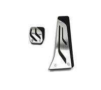 Per BMW M3 M2 M5 M4 M6 F80 F87 F10 F82 F12 Poggiapiedi Freno Pedale Copripedale RHD No Drill Car Fuel Accelerator Pedal Pedale Auto Freno(AT 2pcs)