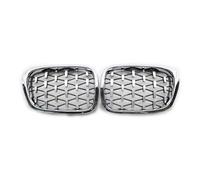 Per BMW Per E39 Per M5 Series 1997 1998 1999 2000 2001 2002 2003 520i 525 530 Griglia Anteriore A Forma Rene Diamantata ABS Argento Nero Griglie Anteriori griglia(D'argento)