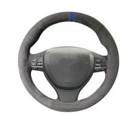 Per BMW Per F10 F11 2009-2017 F12 F13 2018-2017 F01 F02 Volante per auto Treccia Copertura In pelle scamosciata Accessori per interni auto Coprivolante(Yellow Thread)