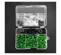 Per BMW Per Kawasaki Parti Motociclette Viti Carrozzeria Bulloni Carenatura Vite Guglia Dadi Molla Viti Cupolino(Green)