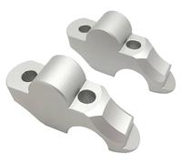 Per BMW Per RNINET Per R Nine T Per Racer Per Scrambler Per R9T 2014-2021 Manubrio Riser Sollevato Morsetto Adattatore Manubrio Montaggio Riser Riser Manubrio Moto(Argento)