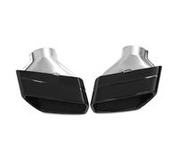 Per BMW Per Serie 5 G30 G31 525i 530i 540i 2019-2023 Tubo Di Scarico Auto Ugello Terminale Marmitta Nero Bocca Quadrata Gola Coda Auto(Black B)