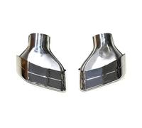 Per BMW Per Serie 5 G30 G31 525i 530i 540i 2019-2023 Tubo Di Scarico Auto Ugello Terminale Marmitta Nero Bocca Quadrata Gola Coda Auto(Silver A)