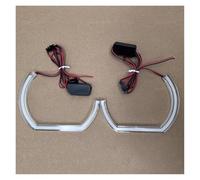 Per BMW Per X1 Per X3 Per X5 Per X6 E70 E30 E32 E34 E36 E38 E53 E60 E61 E85 F30 E81 E87 E90 Kit Luci Angel Eyes A LED Con Anelli Bianchi Principale Fari Faro(2pcs 146mm C-shaped)