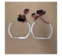 Per BMW Per X1 Per X3 Per X5 Per X6 E70 E30 E32 E34 E36 E38 E53 E60 E61 E85 F30 E81 E87 E90 Kit Luci Angel Eyes A LED Con Anelli Bianchi Principale Fari Faro(2pcs 128mm U-shaped)