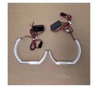 Per BMW Per X1 Per X3 Per X5 Per X6 E70 E30 E32 E34 E36 E38 E53 E60 E61 E85 F30 E81 E87 E90 Kit Luci Angel Eyes A LED Con Anelli Bianchi Principale Fari Faro(2pcs 128mm C-shaped)