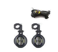 Per BMW R1200GS F800GS Per ADV Per MT07 Per MT09 CRF1000L Per Africa Per Twin Motociclo Lampada Ausiliaria A LED Luci Fendinebbia Moto FANALE ANTERIORE(White with wire)
