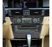 Per BMW Serie 3 E90 2005-2012 M3 e92 2007-2013 Console Multimedia Pannello Trim Aria Condizione Telaio Copertura Vera Fibra di Carbonio Adesivo Interno (Tipo B)