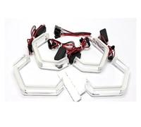 Per BMW Serie 3 F30 F31 F34 F35 Per M3 316i 318i 320i 328i 330i 335i 340i 2011-2016 Per M4 Style Kit LED Crystal Angel Eyes Kit Occhi Principale Fari Faro(Model 2)