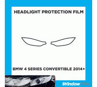 Per BMW Serie 4 Cabriolet 14+ FILM Di Protezione Per Fari Trasparenti