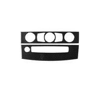 Per BMW Serie 5 E60 2008-2010 Console Centrale Aria Condizionata Pannello CD Copertura Trim Interni In Fibra Di Carbonio Para El Coche Console Interna Pannello(Type A)