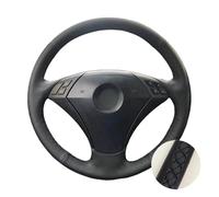 Per BMW Serie 5 E60 E61 2004 2005 2006 Rivestimento per volante auto, nero Coprivolante(Nero)