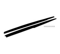 Per BMW Serie 5 F10 2011-2016 Per M5 520i 535 528 Kit Carrozzeria Con Minigonne Laterali E Splitter Per Paraurti Laterale In Fibra Di Carbonio Minigonne Laterali Auto(Nero lucido)