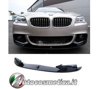 Per BMW Serie 5 F10 F11 2010-2017 spoiler paraurti anteriore labbro nero lucido